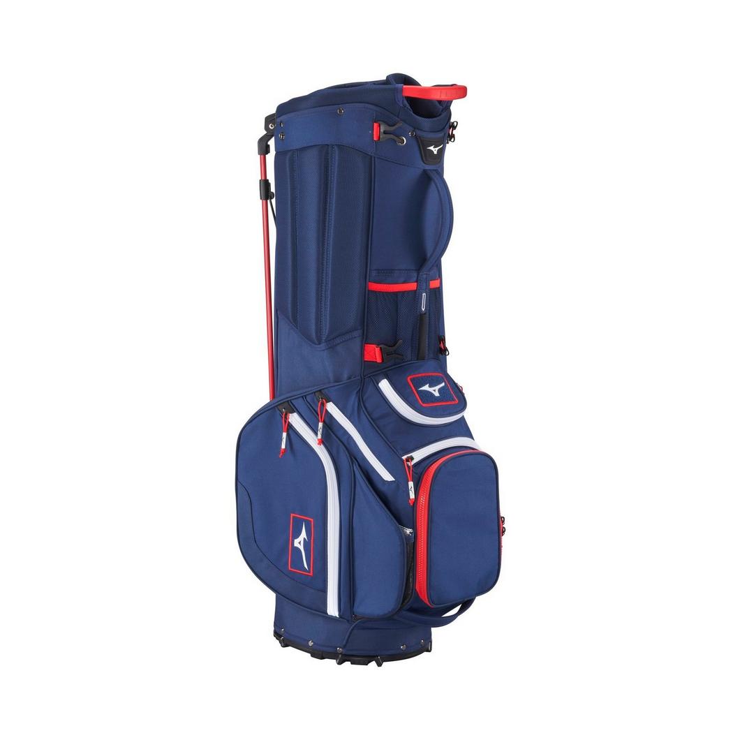 Mizuno BR-DX Hybrid Cart/Stand Golf Bag-Navy Red