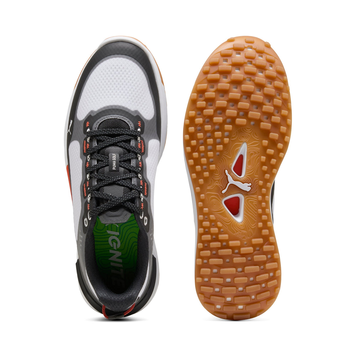 Puma Ignite Elevate X Golf Shoes- Puma White / Puma Black