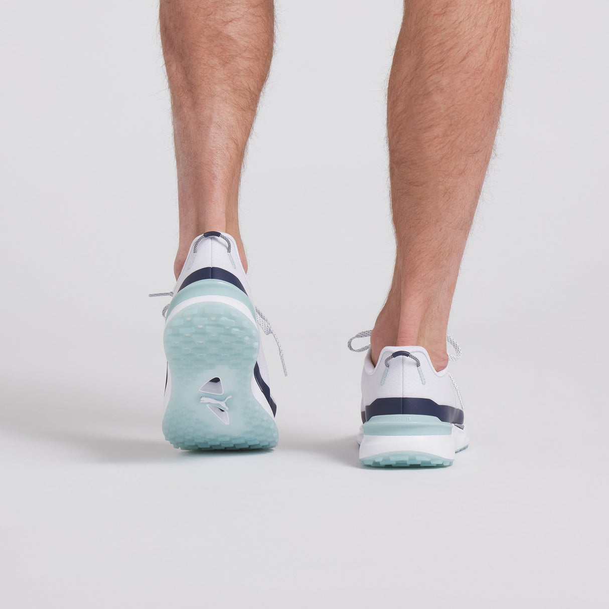 Puma Ignite Elevate X Golf Shoes- Puma White / Deep Navy / Modern Mint
