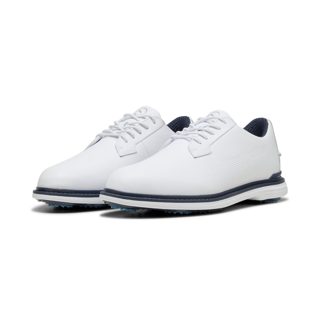Puma Royale Golf Shoes-Puma White / Deep Navy / Team Light Blue
