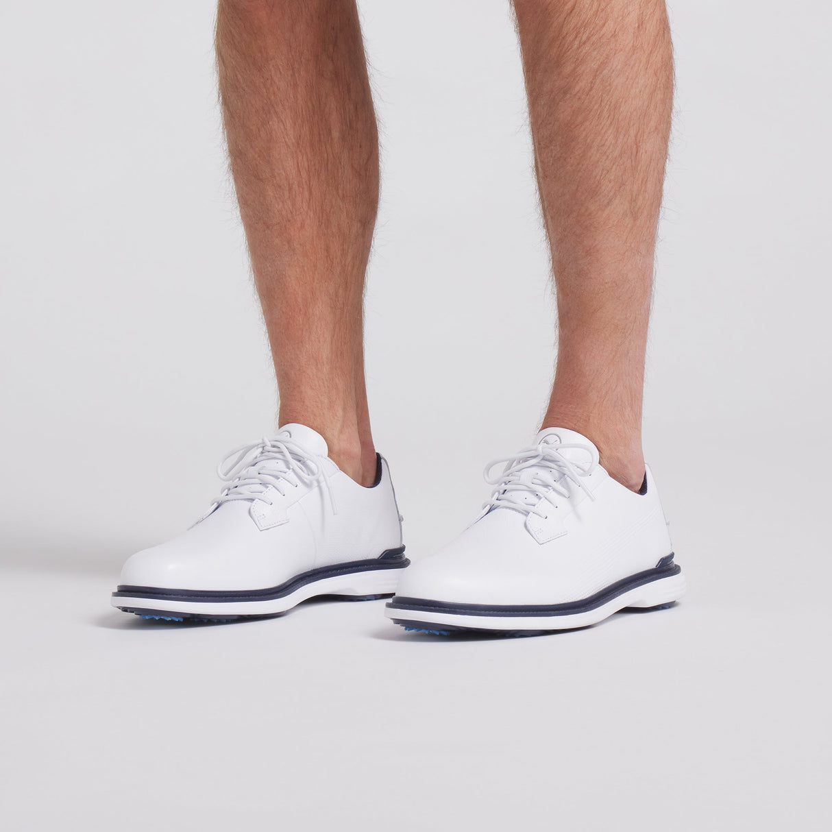 Puma Royale Golf Shoes-Puma White / Deep Navy / Team Light Blue