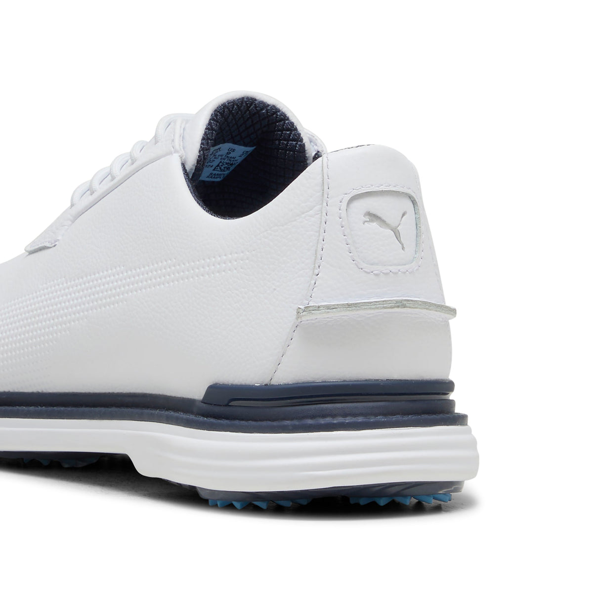 Puma Royale Golf Shoes-Puma White / Deep Navy / Team Light Blue