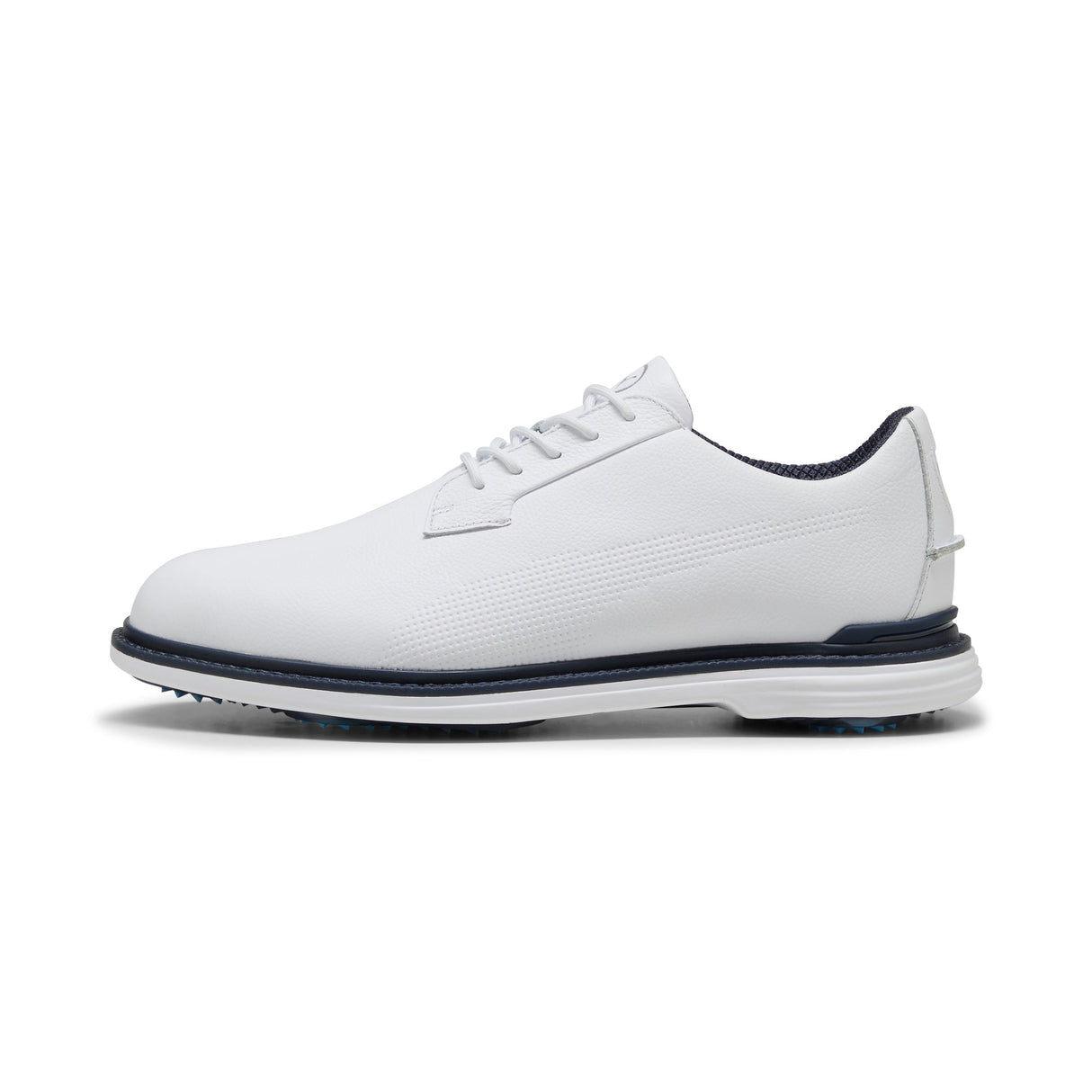 Puma Royale Golf Shoes-Puma White / Deep Navy / Team Light Blue