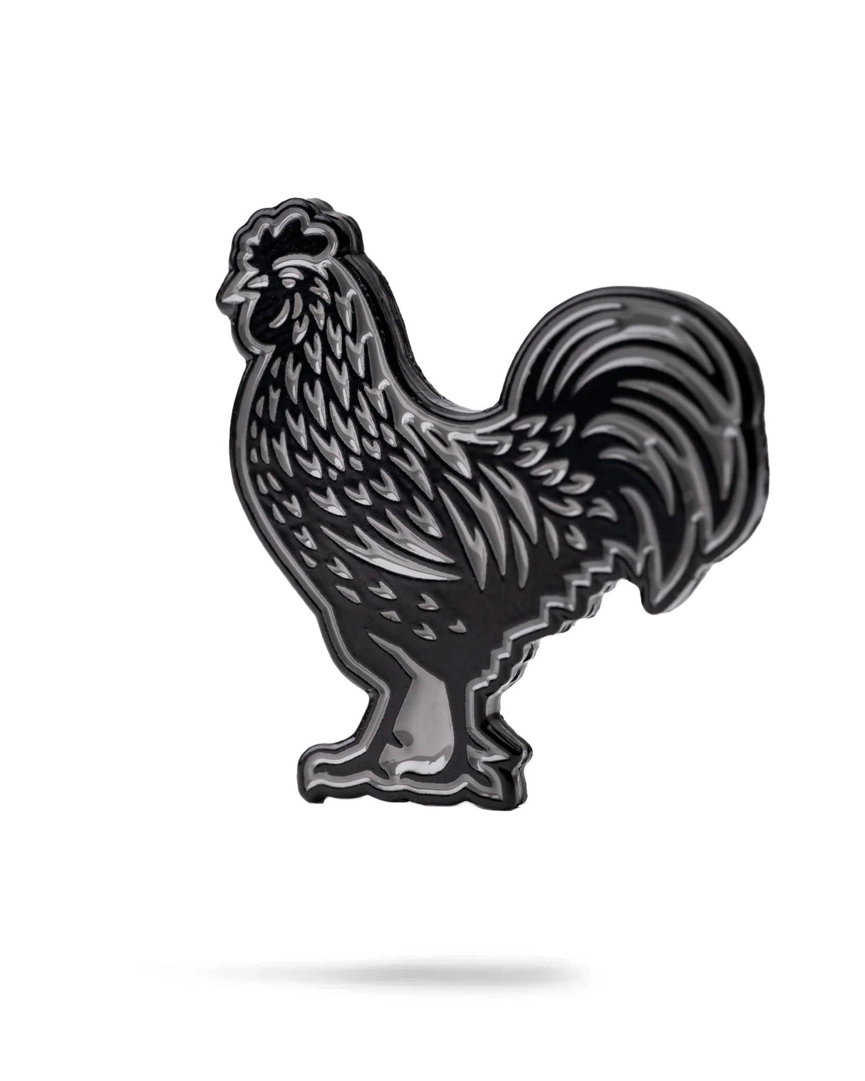 Pins and Aces Ball Mark-Black Rooster