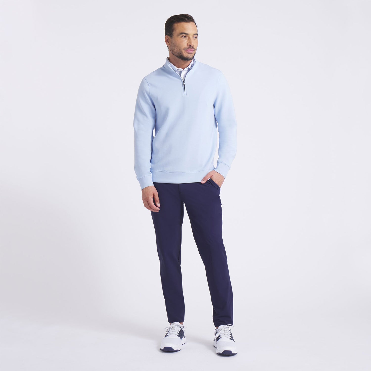 Puma x OBX GC Cloudspun Fleece Golf 1/4 Zip-Haute Tropic