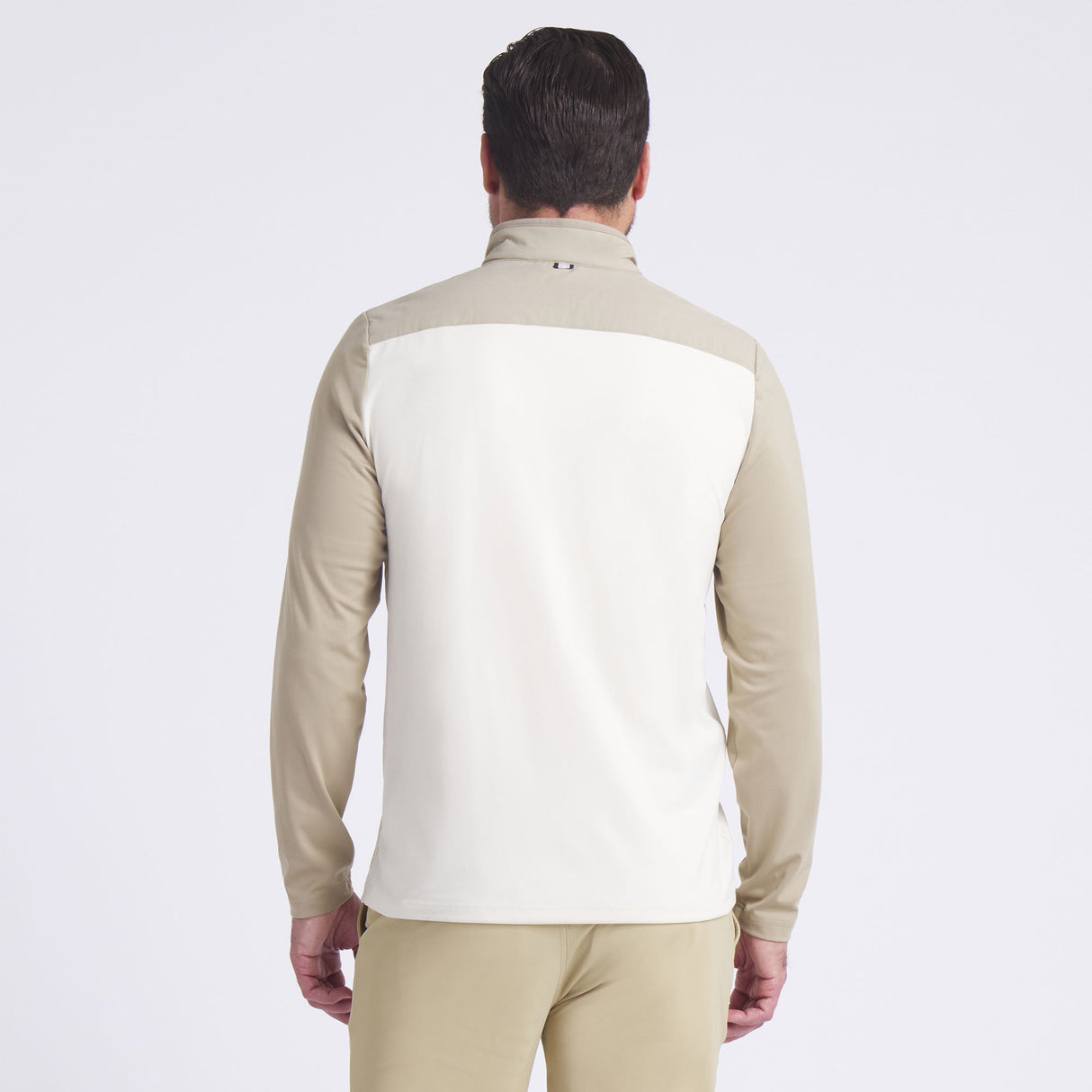 Puma x OBX GC CloudSpun Tech Hybrid 1/2 Zip Golf Jacket-Ice Coffee