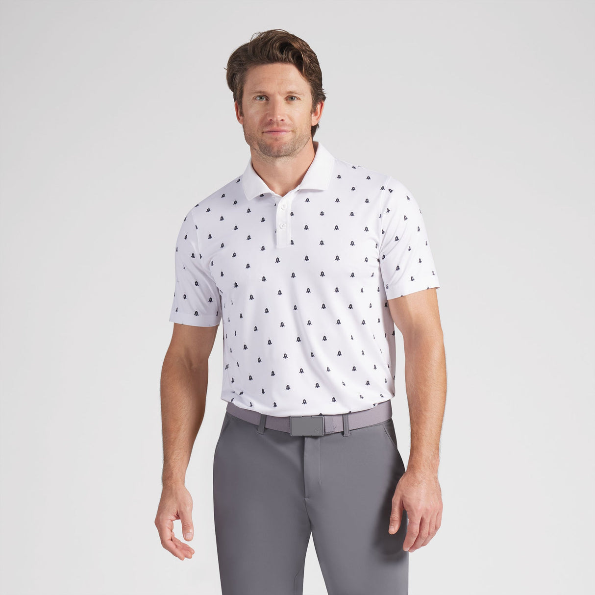 OBX GC x Puma Volition Liberty Golf Polo-White Glow / Deep Navy