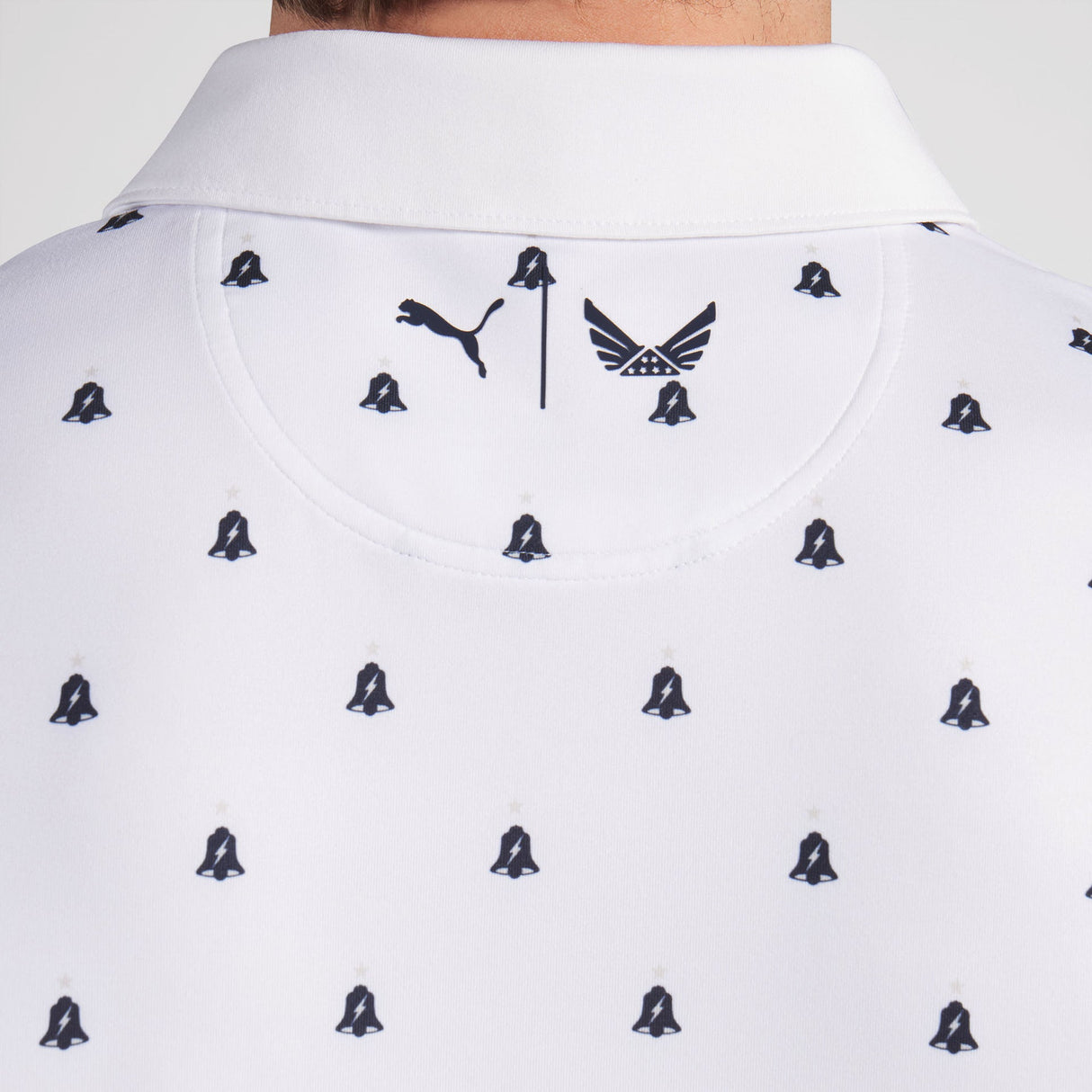 OBX GC x Puma Volition Liberty Golf Polo-White Glow / Deep Navy