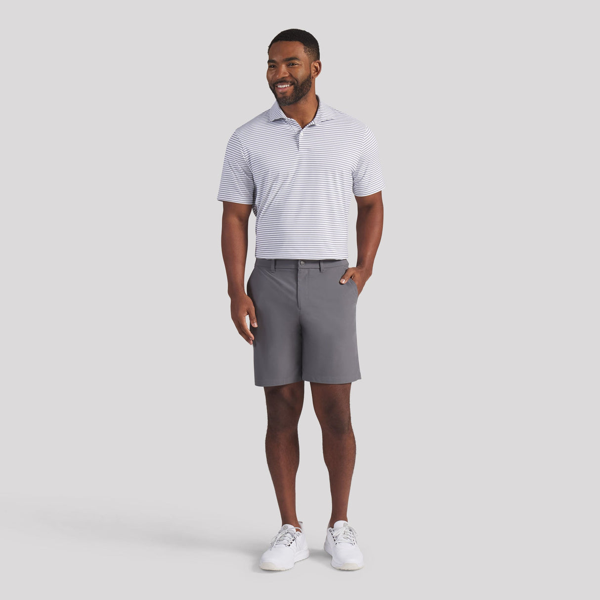 Puma 101 Premier 8" Golf Shorts-Shady Gray