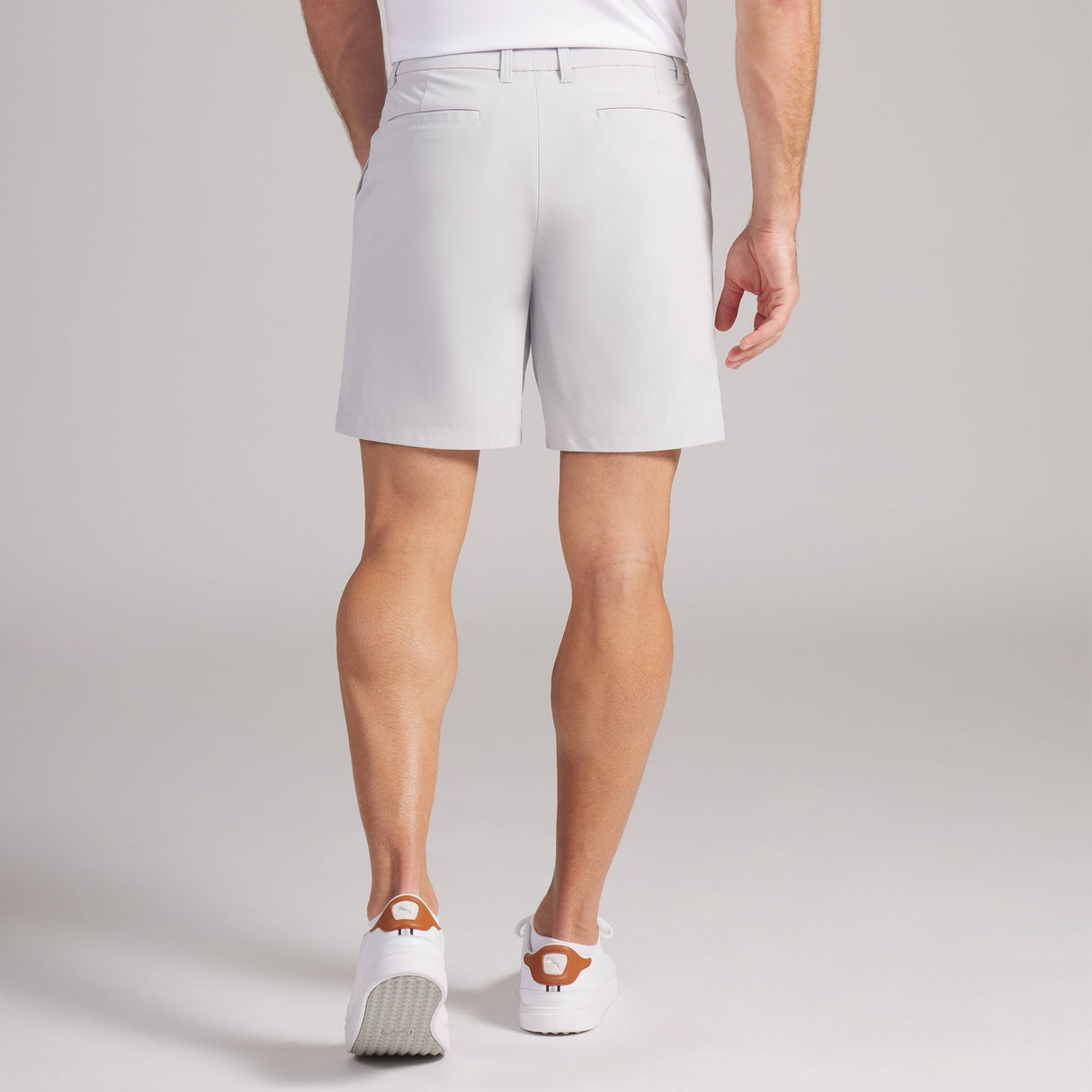 Puma 101 Premier 8" Golf Shorts-Platino Gray