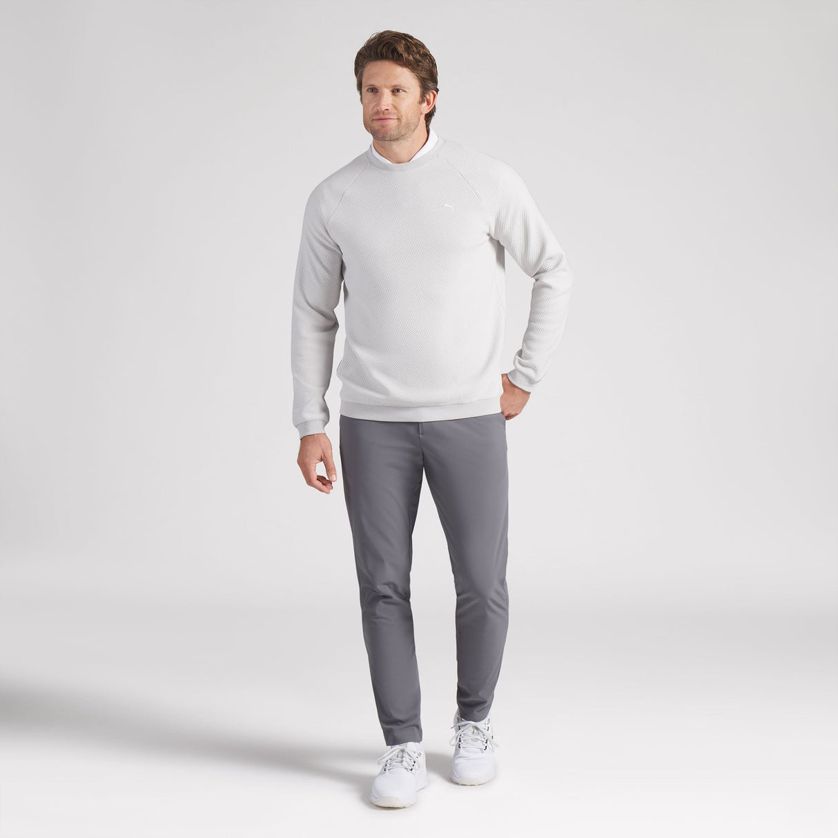 Puma x OBX GC Boulder 2.0 Crewneck Sweater-Ash Grey
