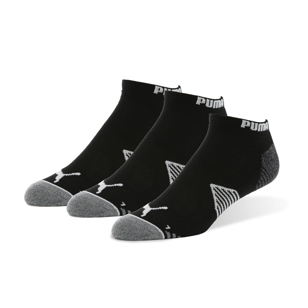 Puma Low Cut 3-Pack Socks-Puma Black