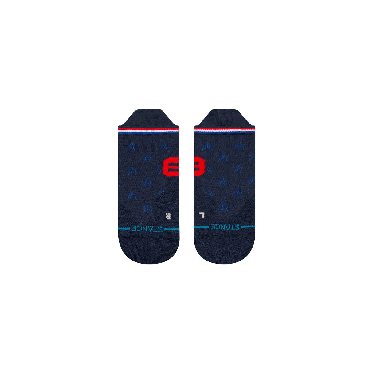 Stance Performance Mid Cushion Socks-USA Navy