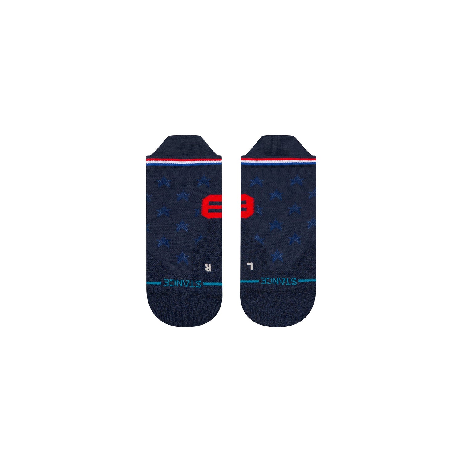 Stance Performance Mid Cushion Socks-USA Navy