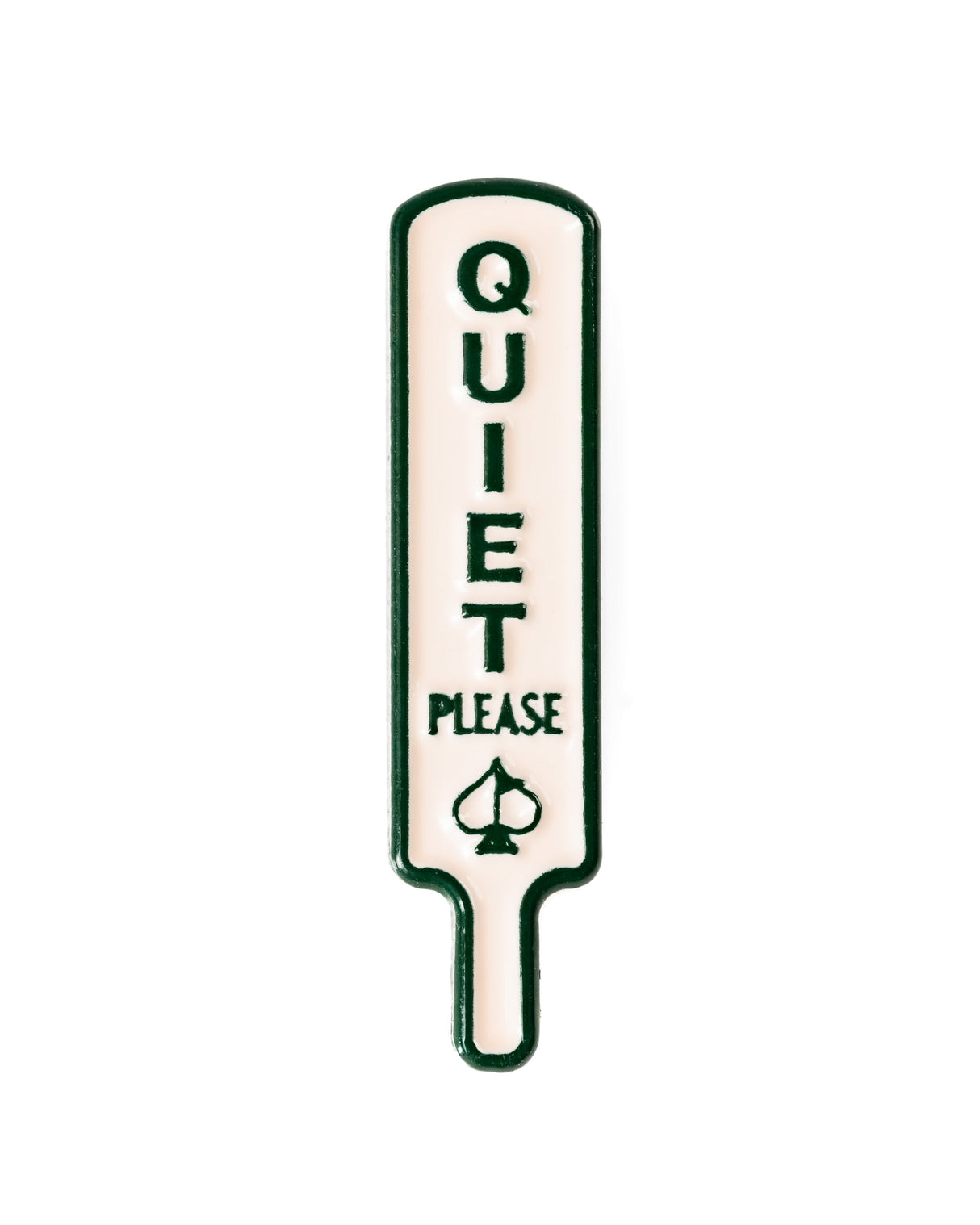 Pins and Aces Ball Mark-Quiet Please