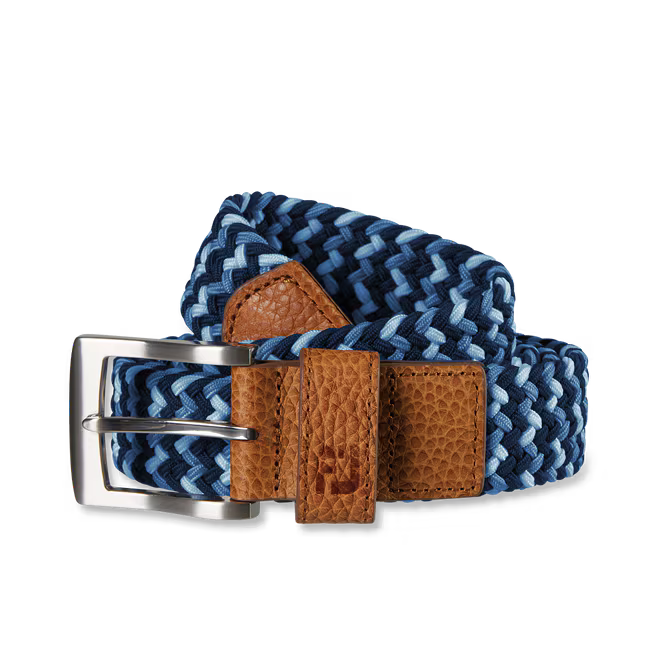 FootJoy Woven Stretch Belt-Navy Tonal