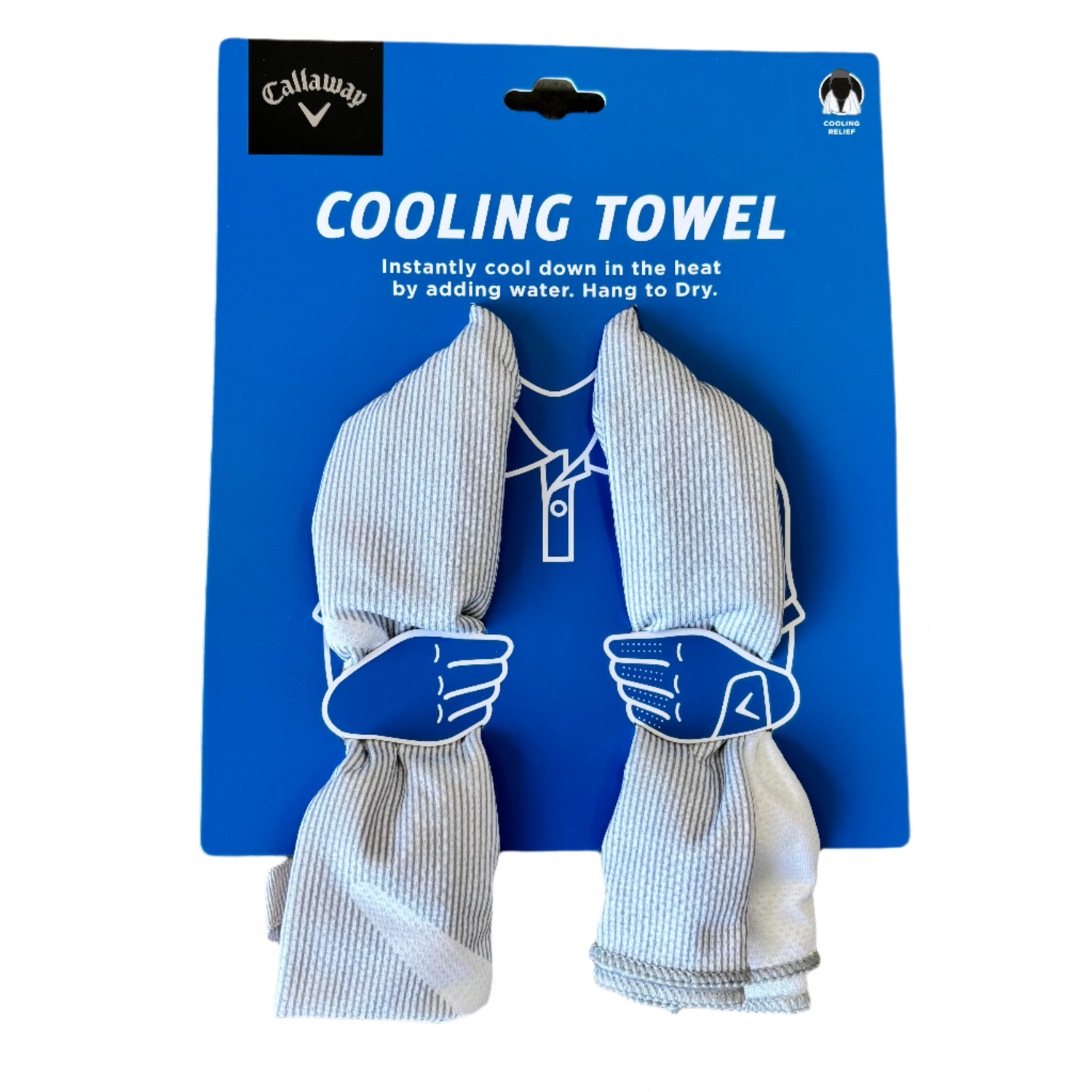 Callaway Player's Cooling Towel-White/Grey