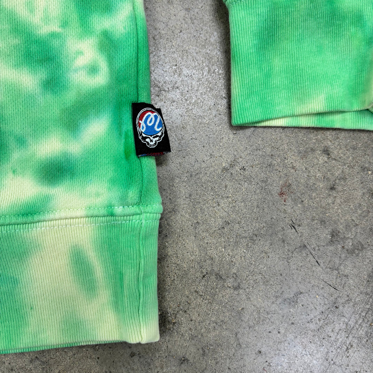Malbon x Grateful Dead Fesque Sweatshirt-Green Tye Dye