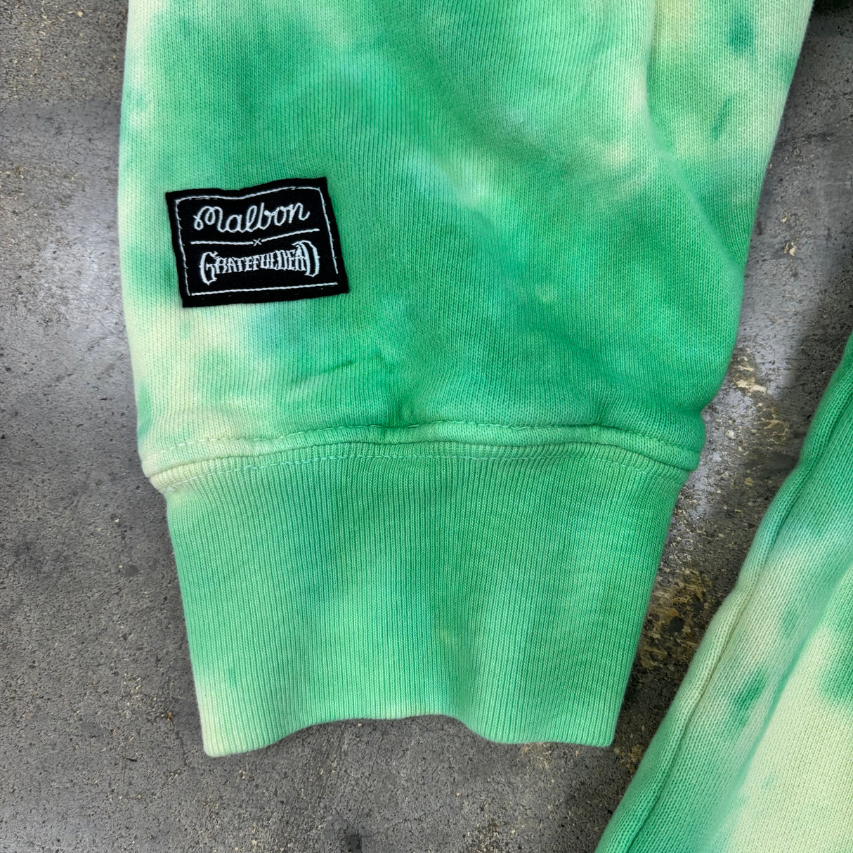 Malbon x Grateful Dead Fesque Sweatshirt-Green Tye Dye