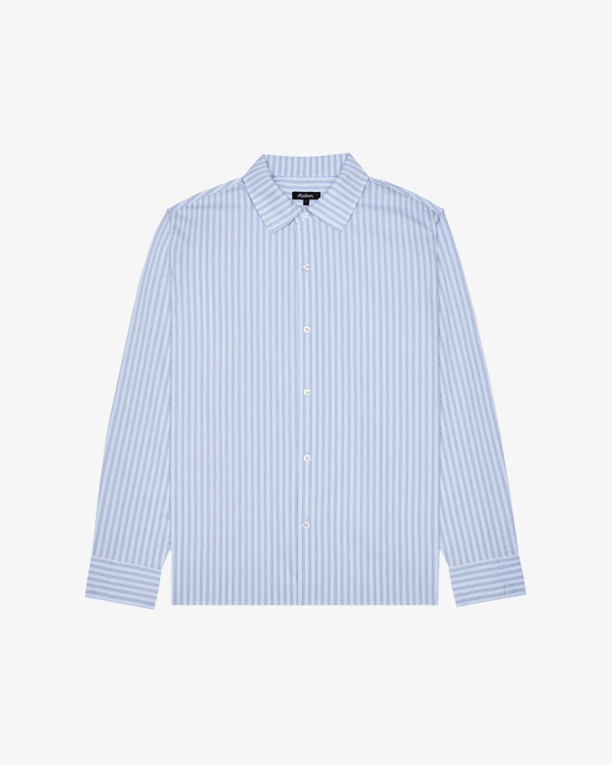 Melbon Lunedi Cotton Poplin Shirt-Light Blue