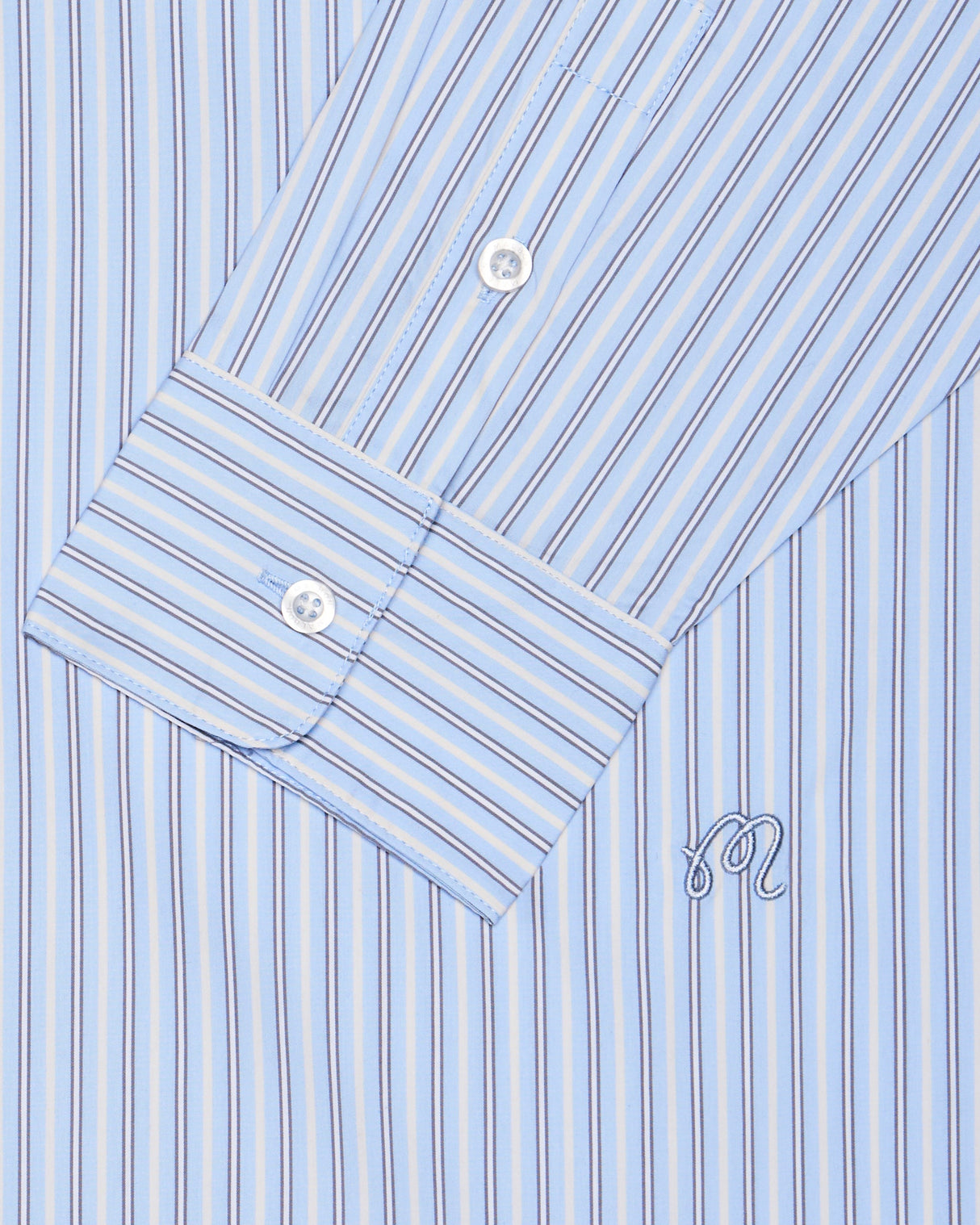 Melbon Lunedi Cotton Poplin Shirt-Light Blue