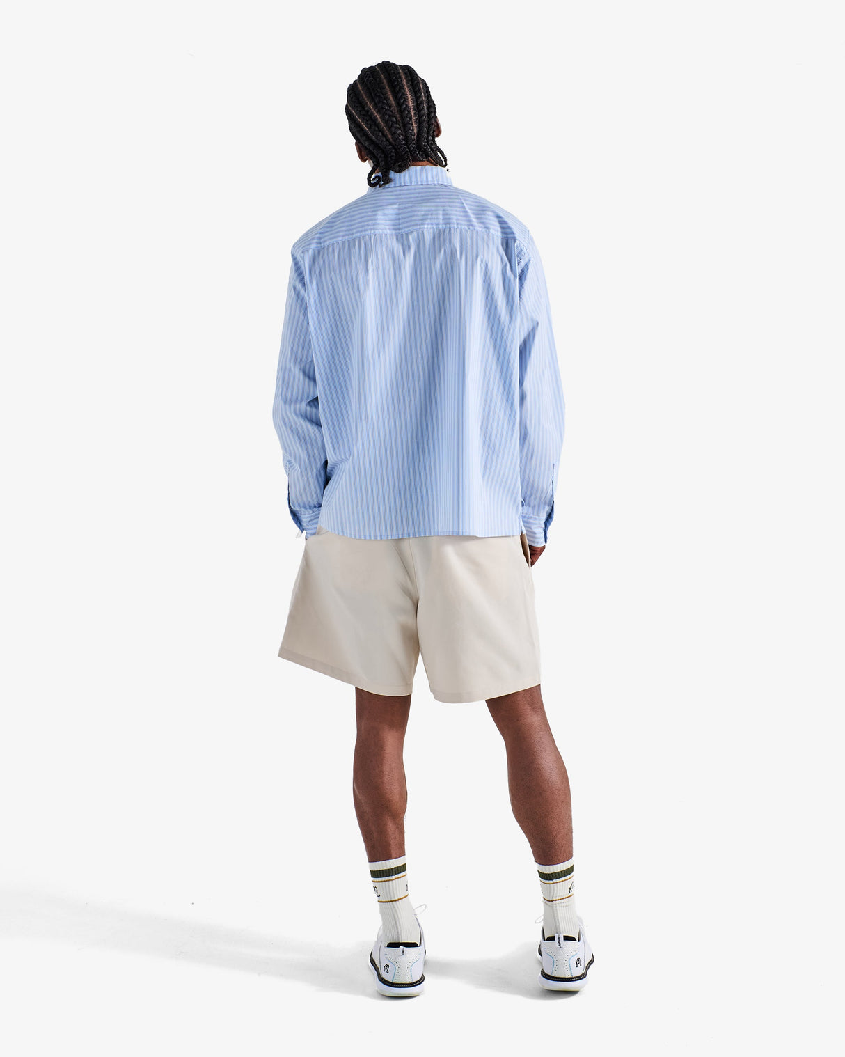 Melbon Lunedi Cotton Poplin Shirt-Light Blue