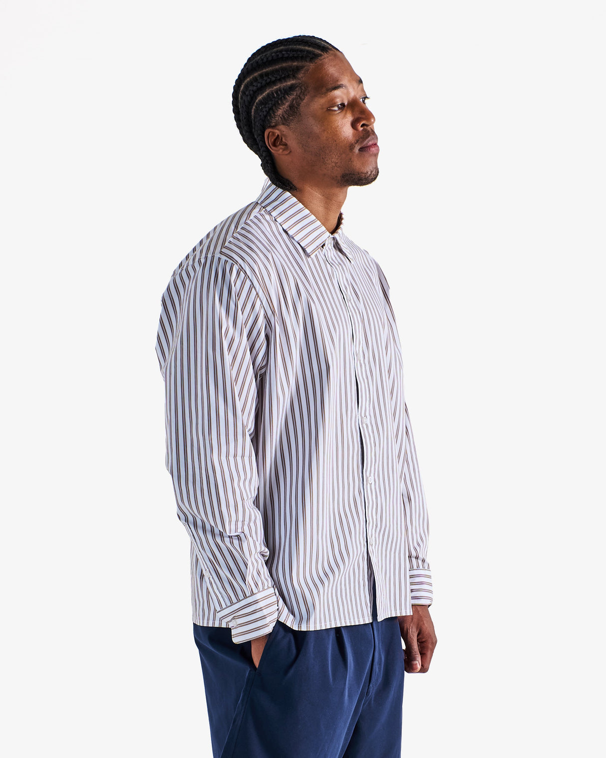 Melbon Lunedi Cotton Poplin Shirt-Cream