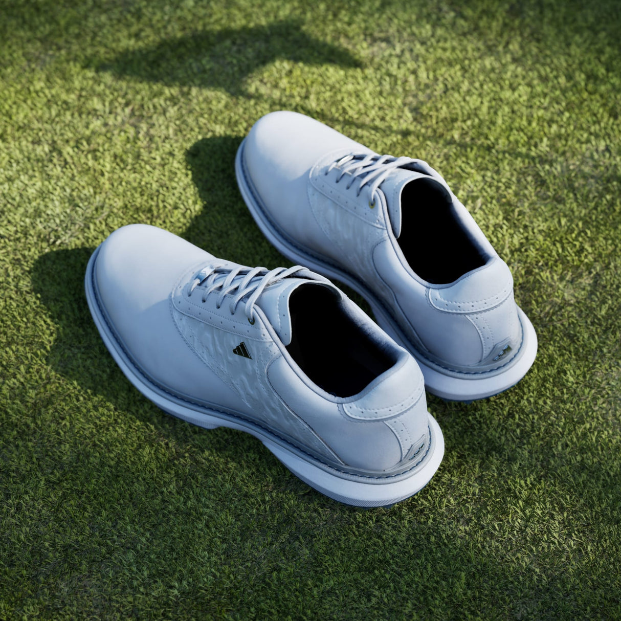 Adidas MC70 SL Golf Shoes-Dash Grey / Halo Silver / Lucid Ray Blue