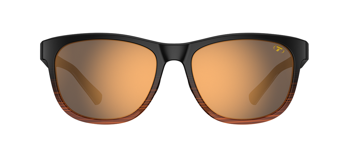 Tifosi Swank Sunglasses-Brown Fade Frame - Brown Tint