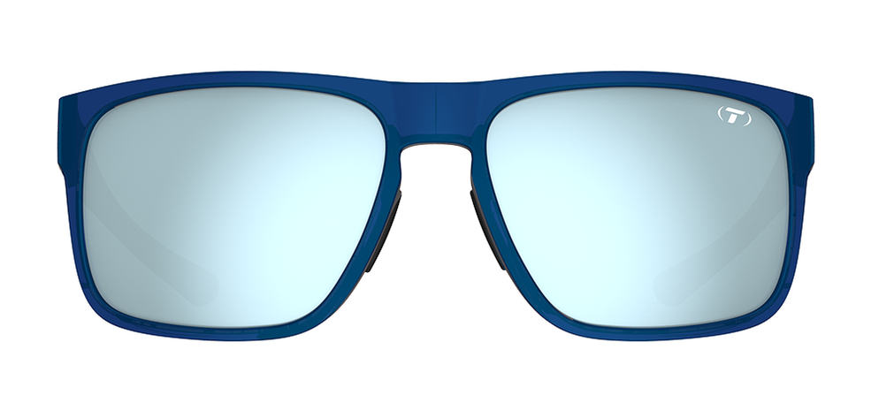 Tifosi Swick Sunglasses-Midnight Navy Frame - Smoke Tint with Bright Blue Mirror