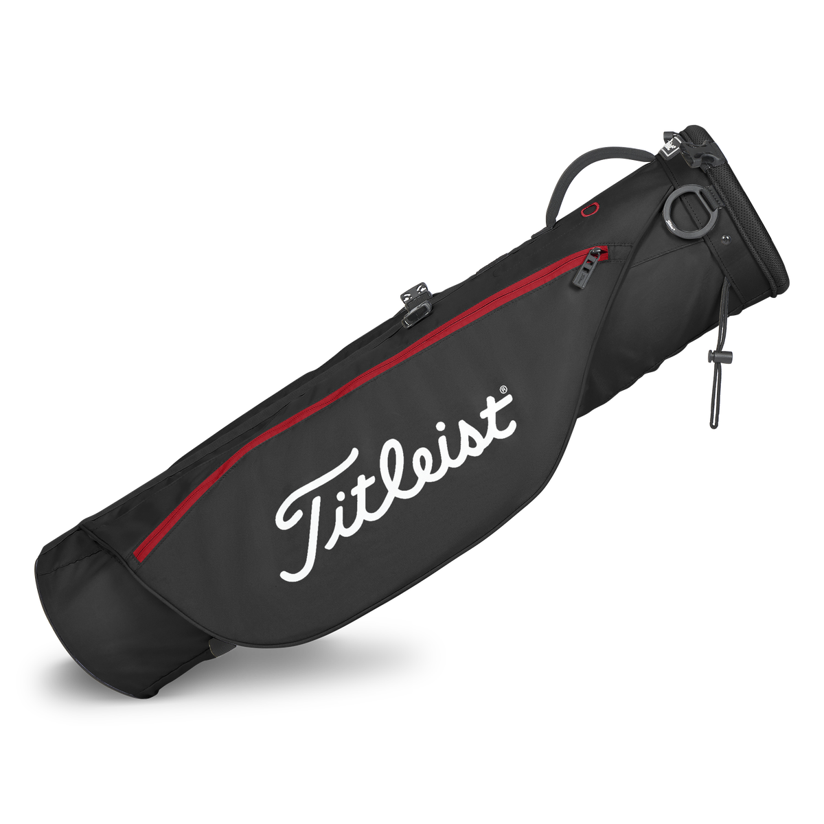 Titleist Carry Sunday Bag-Black/Black/Red