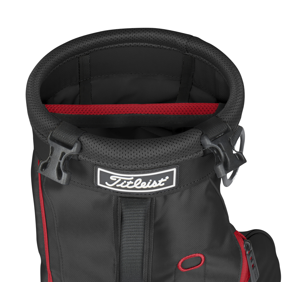 Titleist Carry Sunday Bag-Black/Black/Red