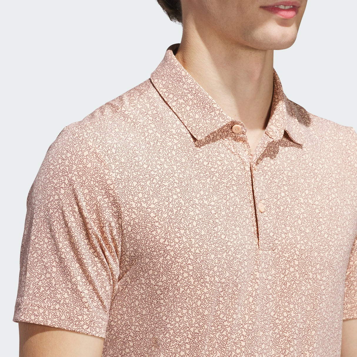 Adidas Ultimate365 Mini Bunker Polo-Powder Coral