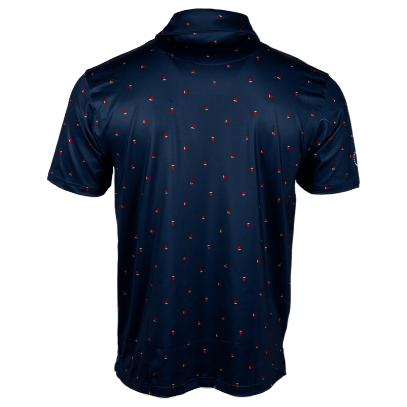 Barstool Golf Saturdays Are For The Boys Solo Cup Printed Polo-Navy