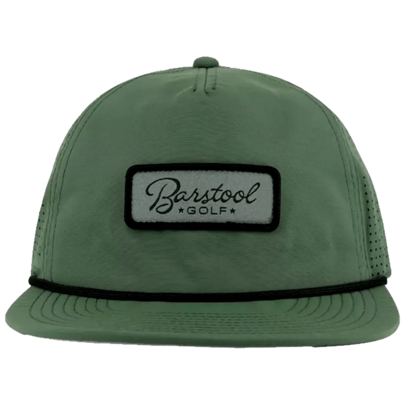 Barstool Golf Performance Snapback Hat-Moss