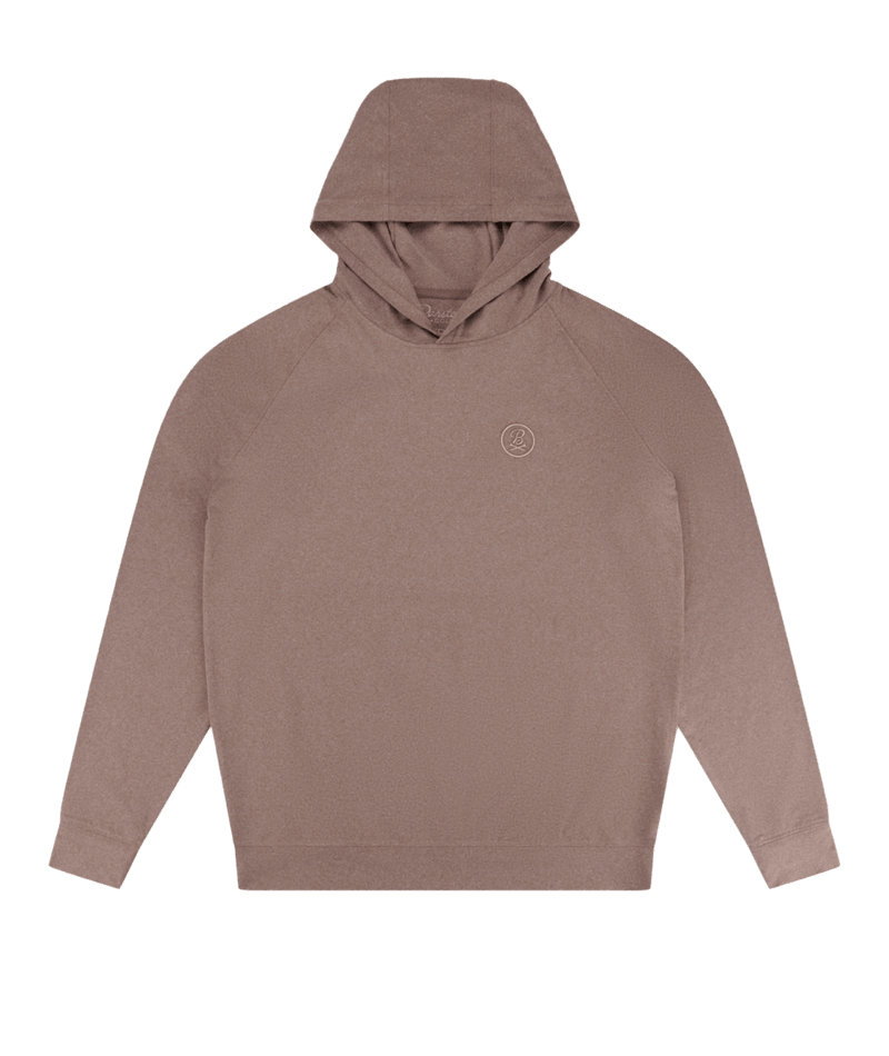 Barstool Golf Lightweight Performance Hoodie - Heather Brown