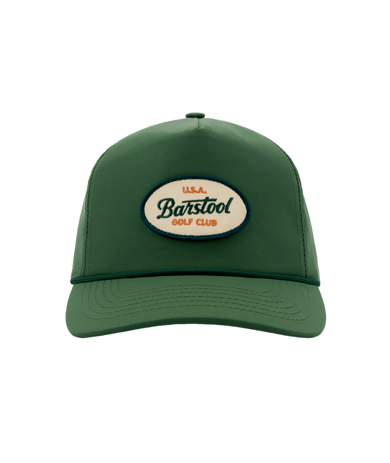 Barstool Golf Performance Snapback Hat-Green