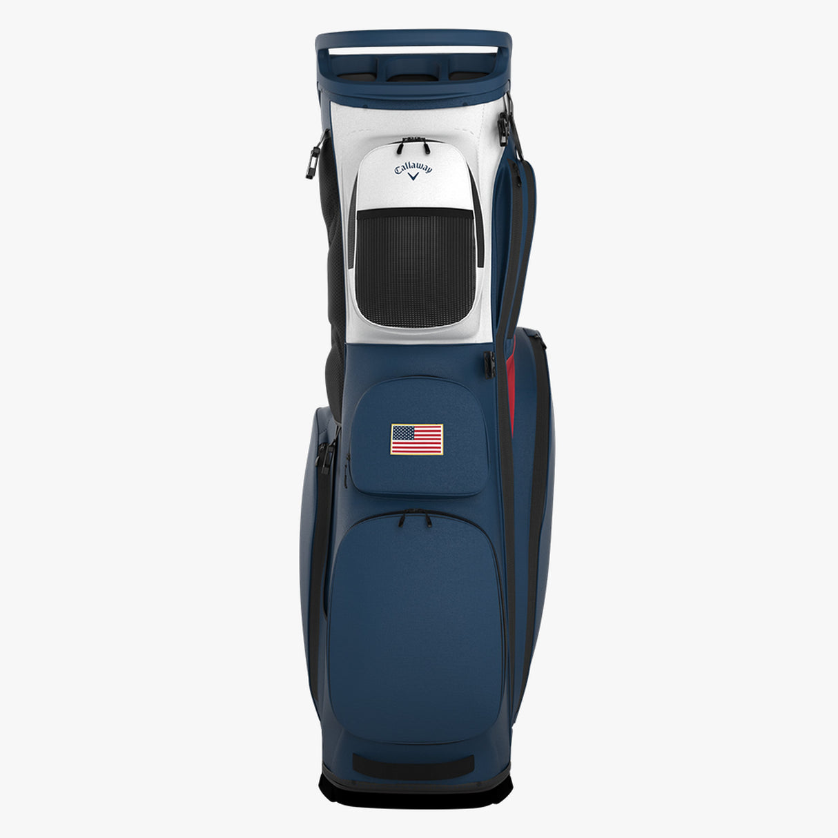 Callaway Fairway 14 Stand Golf Bag-White/Marine/Red Flag