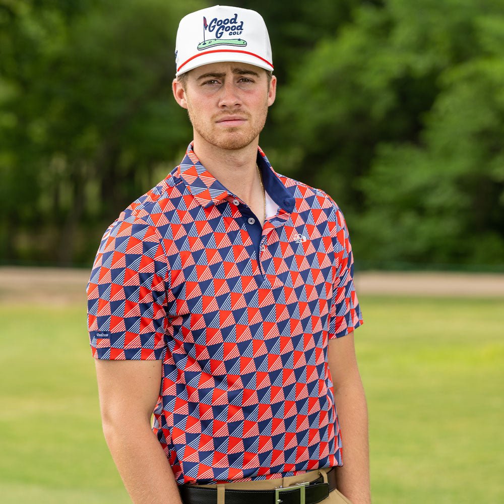 Good Good Check Me Out Polo-Red