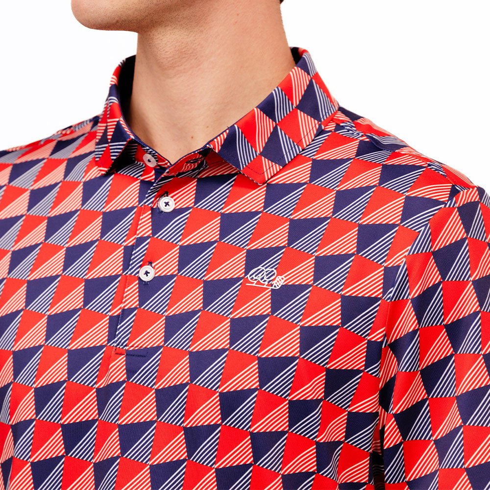 Good Good Check Me Out Polo-Red