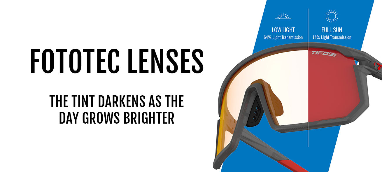 Tifosi Moab Sunglasses-Satin Vapor Frame - Clarion Red Fototec