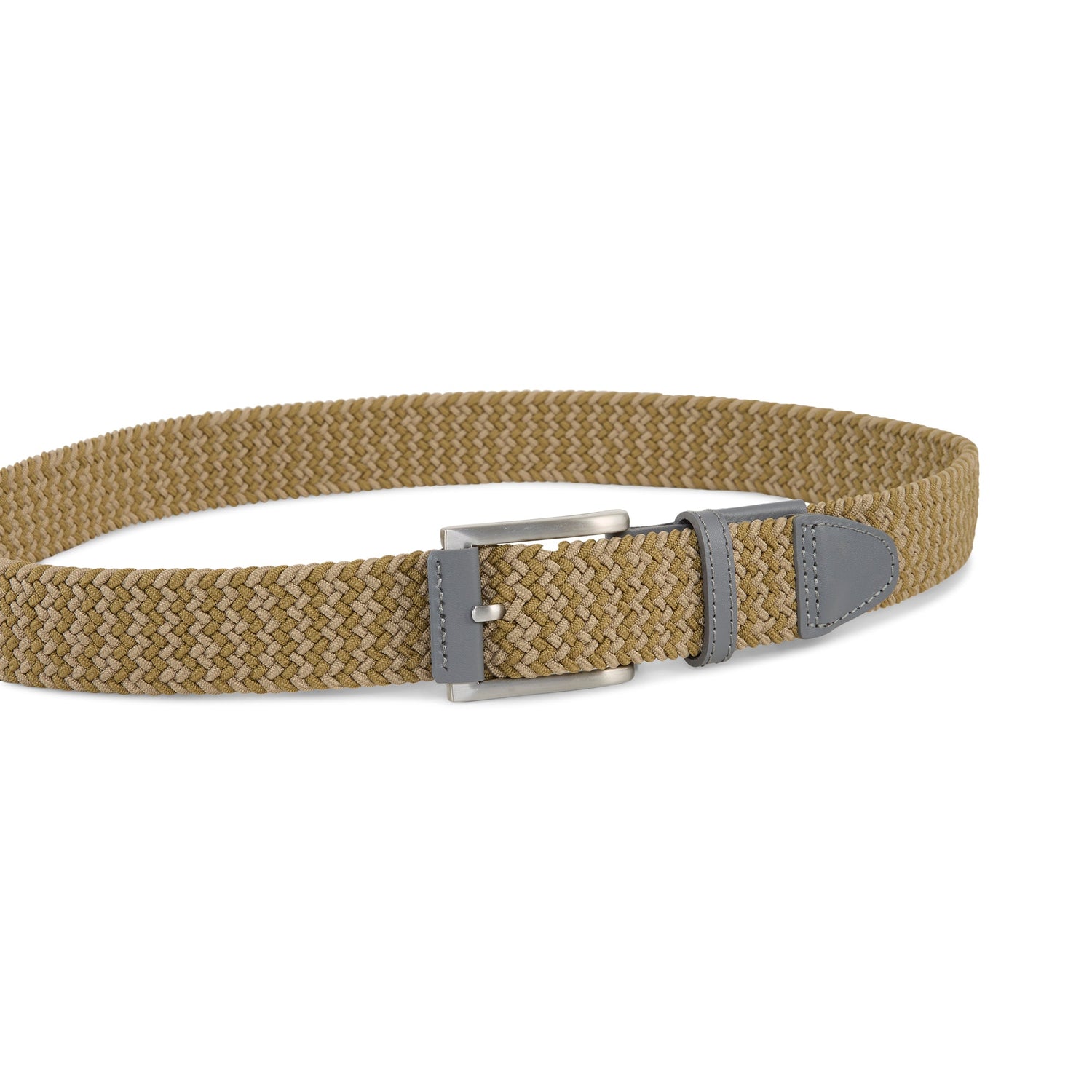Puma Braided Weave Belt-Prairie Tan