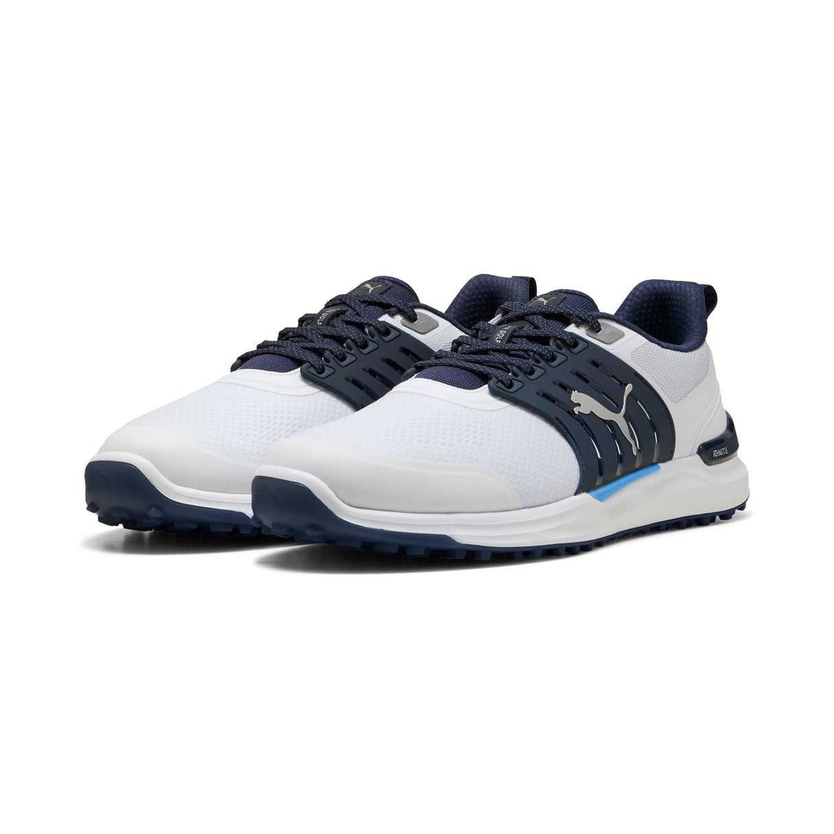 Puma Ignite Elevate 2 Golf Shoes-Puma White / Deep Navy