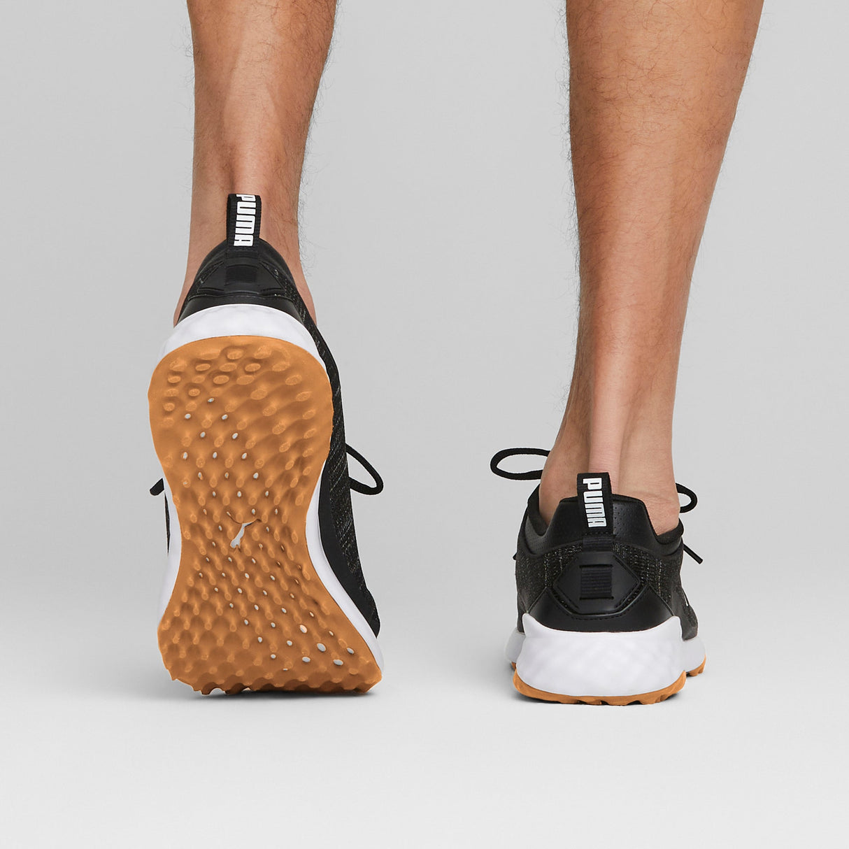 Puma Fusion Pro Wide Golf Shoes-Puma Black / Puma Silver