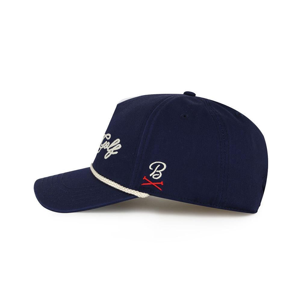 Barstool Golf Chainstitch Rope Hat Snapback-Navy
