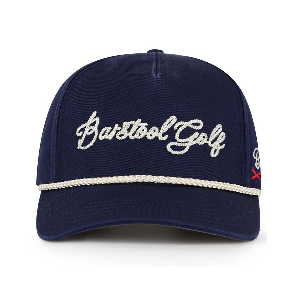 Barstool Golf Chainstitch Rope Hat Snapback-Navy