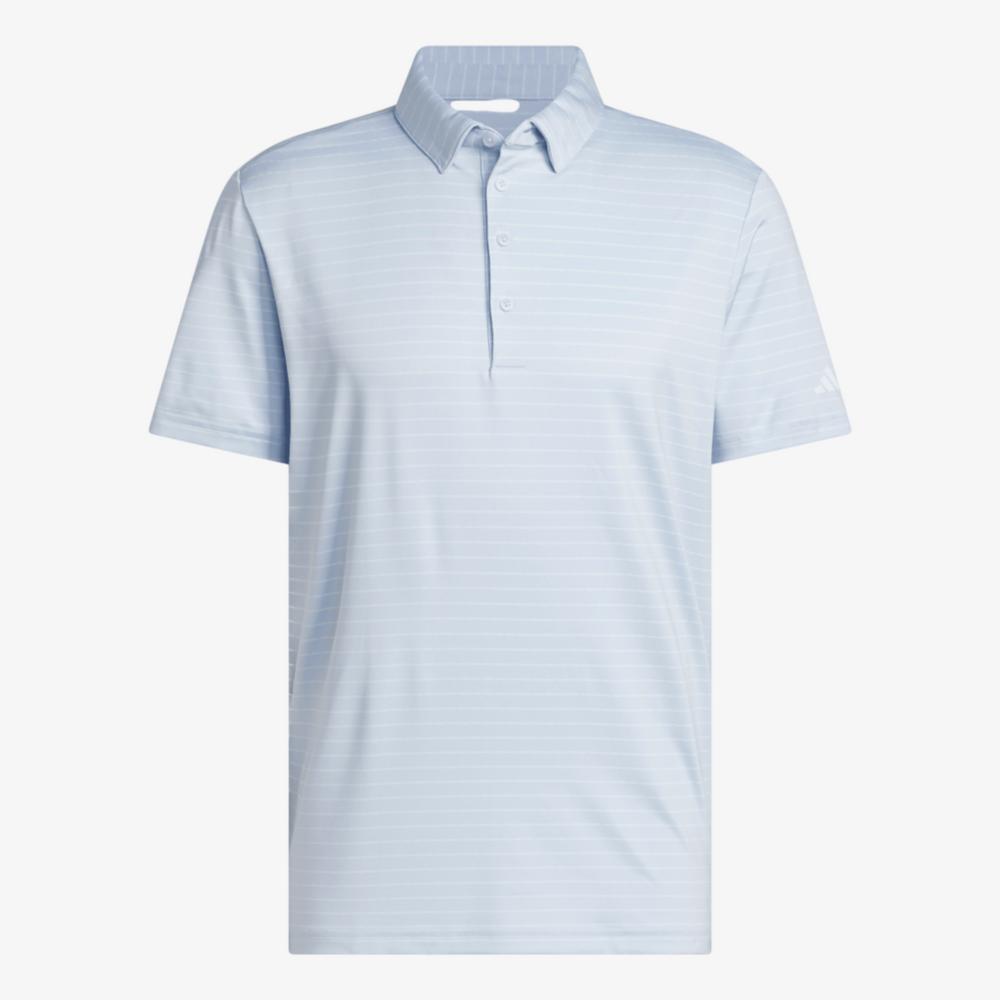 Adidas x OBX Golf Club Ultimate365 Dash Stripe Polo-Crystal Sky / White