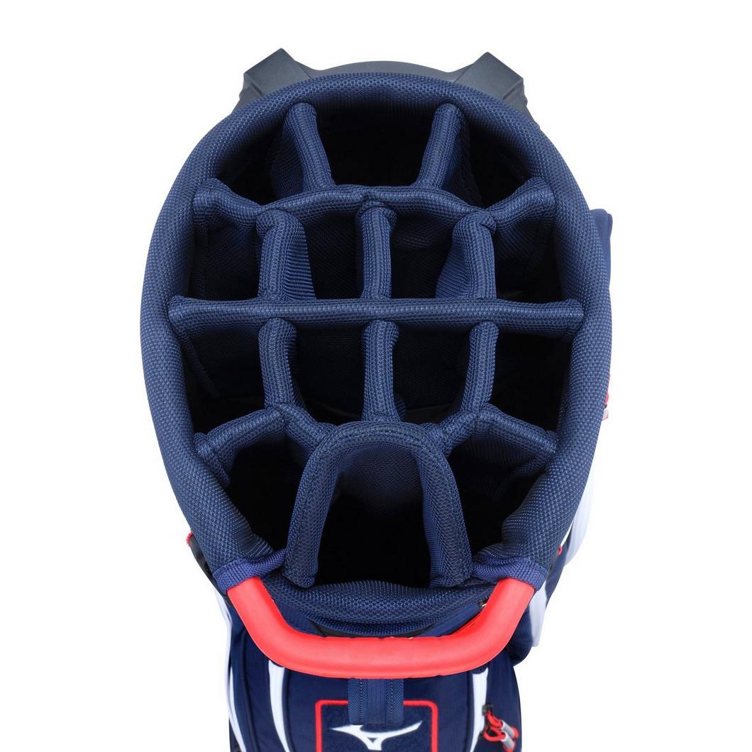 Mizuno BR-DX Hybrid Cart/Stand Golf Bag-Navy Red
