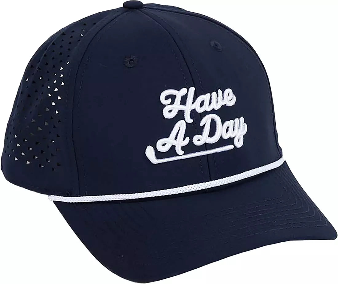Breezy Have a Day Perforated Performance Hat - Navy