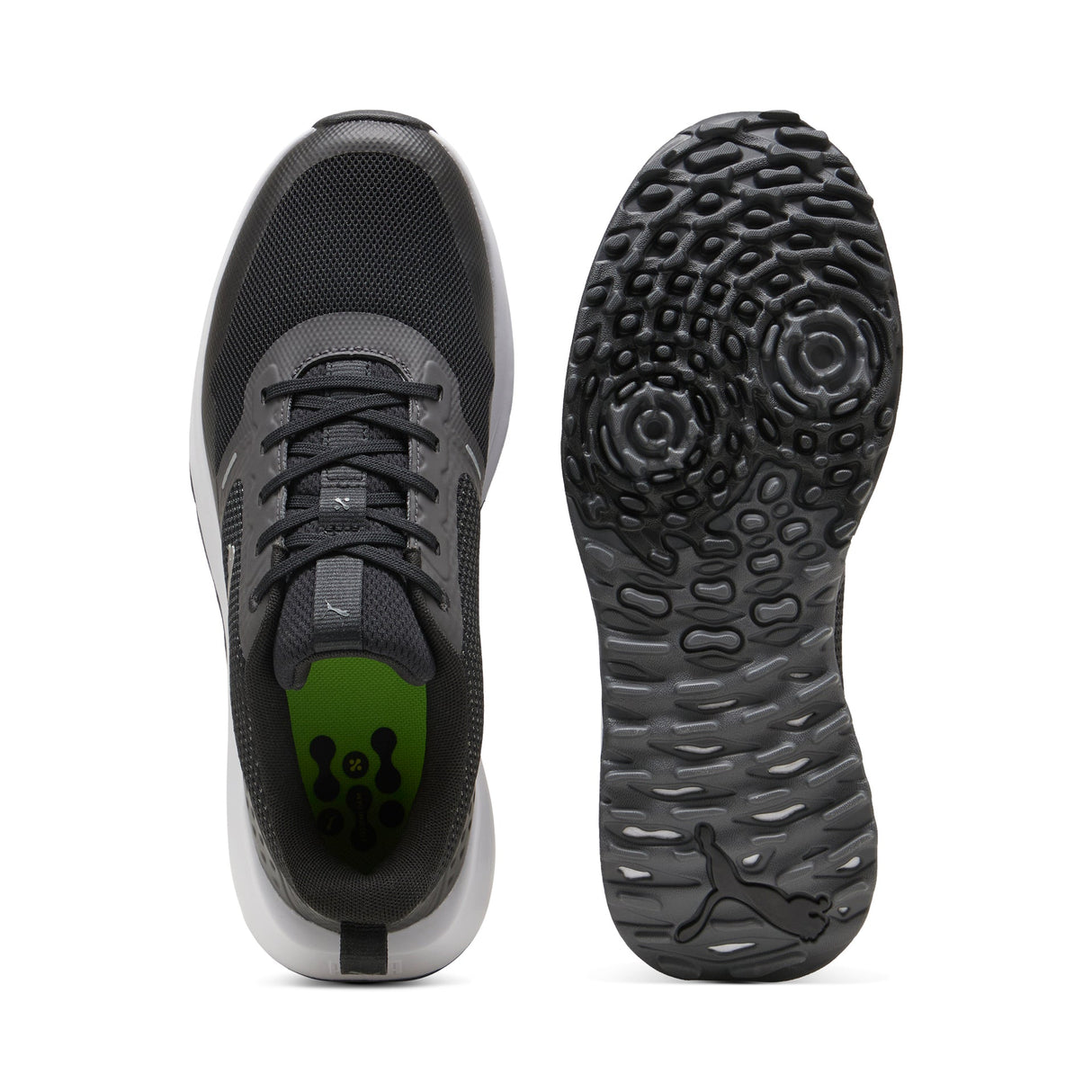 Puma Fusion Grip 6 Golf Shoes-Puma Black / Asphalt